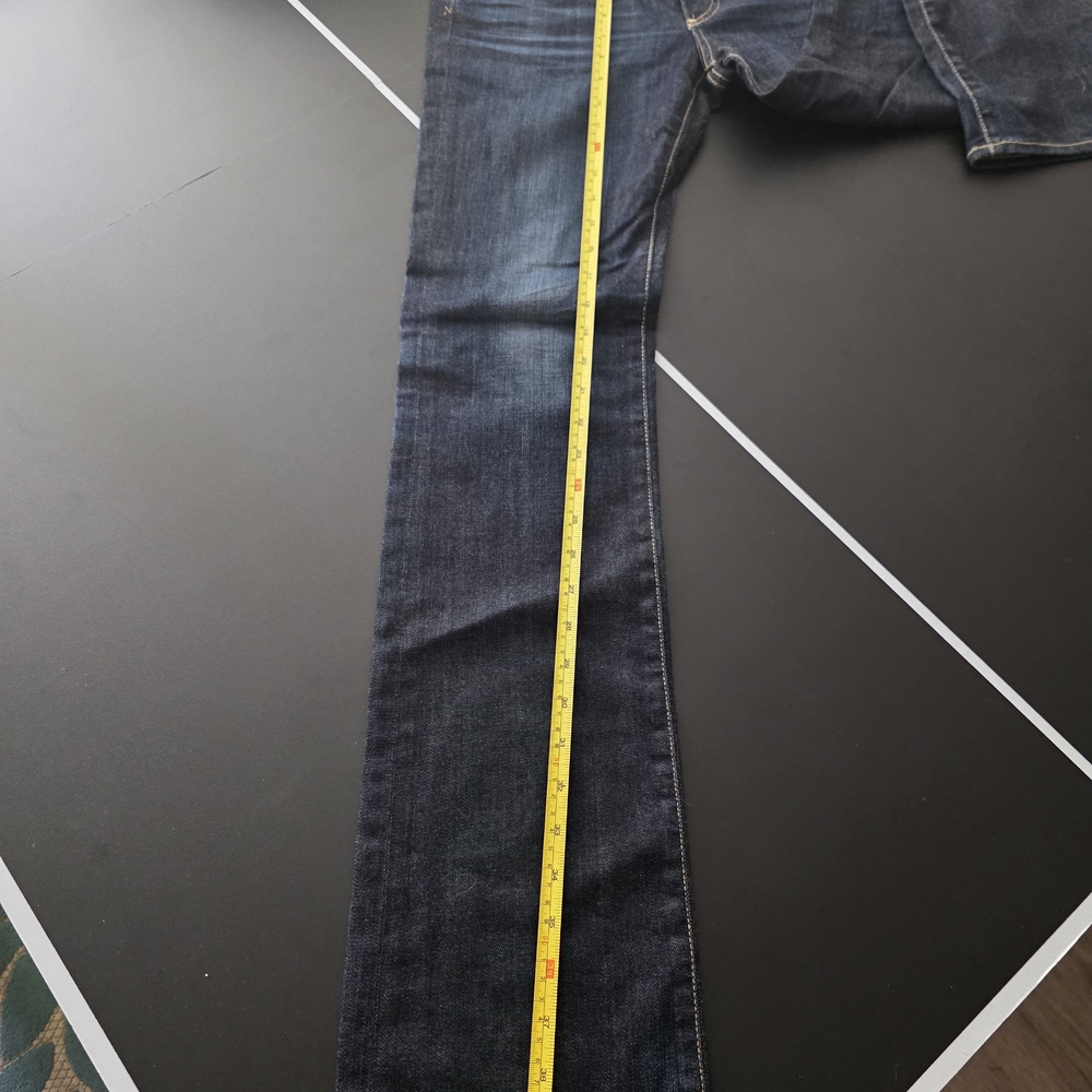 AG Adriano Goldschmied Women's Dark Blue Straight Jeans